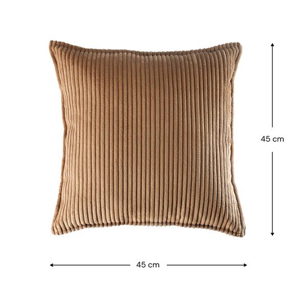 Cuscino per divano da bambini marrone con rivestimento in velluto a coste Block – Wigiwama-image-4