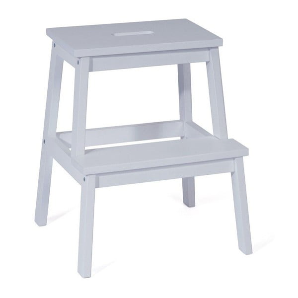 Sgabello in legno di gomma bianco Corg - Bonami Essentials