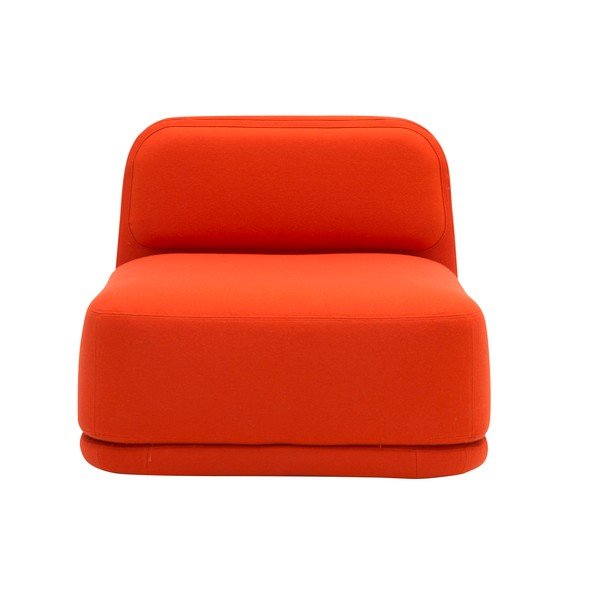 Poltrona arancione bassa Standby - Softline