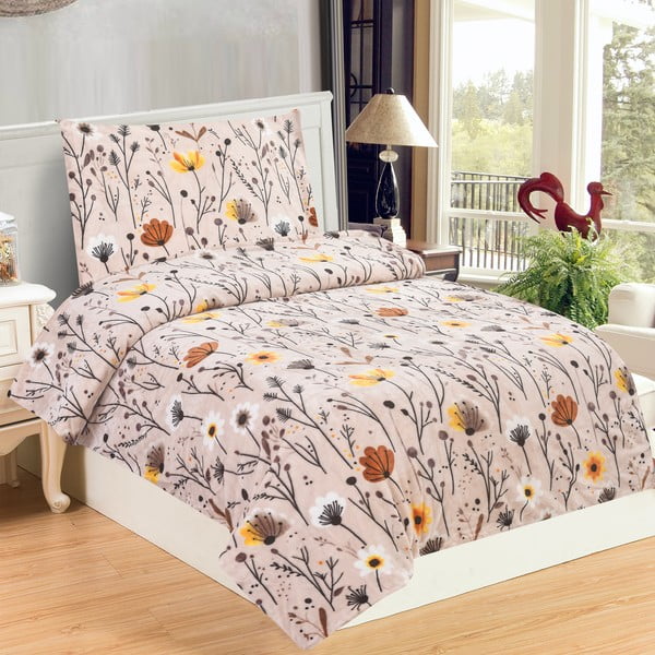 Set copripiumino e federa in micropile per letto singolo 140x200 cm Valentina – My House