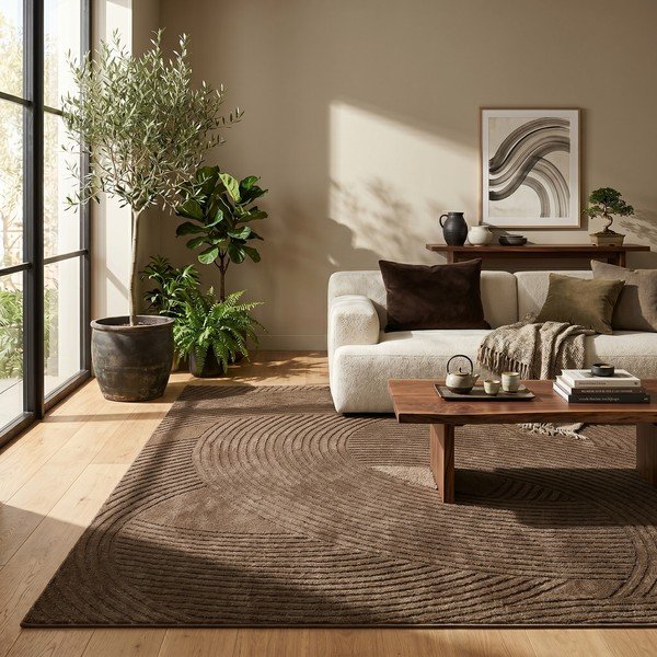 Tappeto marrone 120x170 cm Zephyr - ESTE-image-1