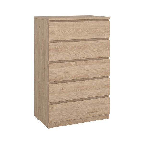 Credenza di colore naturale con effetto rovere 77x121x50 cm Naia – Tvilum