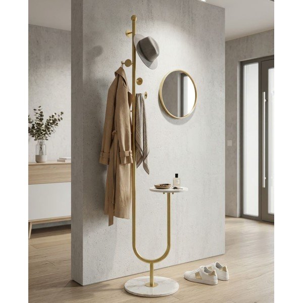 Appendiabiti dorato in metallo 40x176 cm – Mauro Ferretti-image-1