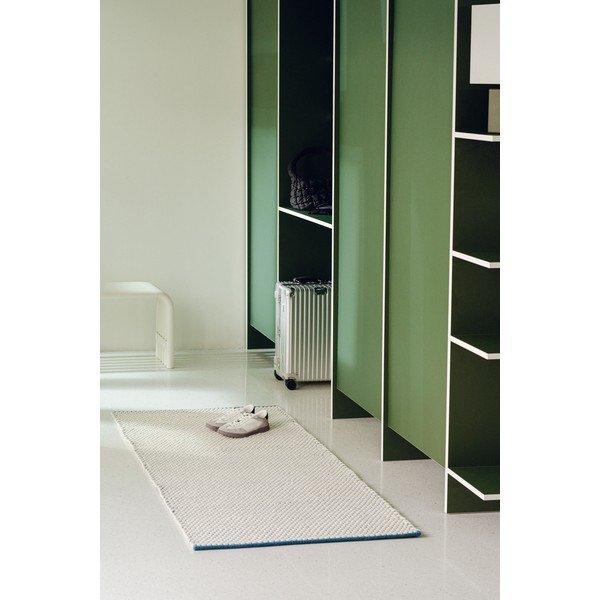 Tappeto blu/beige in lana tessuto a mano 200x300 cm Lenu – noo.ma-image-2