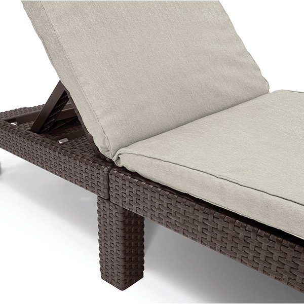 Lettino da giardino marrone in rattan artificiale Daytona - Keter-image-1