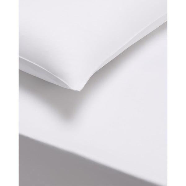 Set di 2 federe in cotone sateen bianco Standard, 50 x 75 cm Cotton Sateen - Bianca-image-1