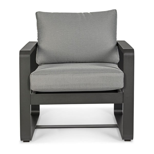 Poltrona da esterno grigia in metallo Merrigan   – Bizzotto-image-2