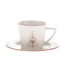 Tazza in porcellana bianca con motivo natalizio 110 ml - Dakls