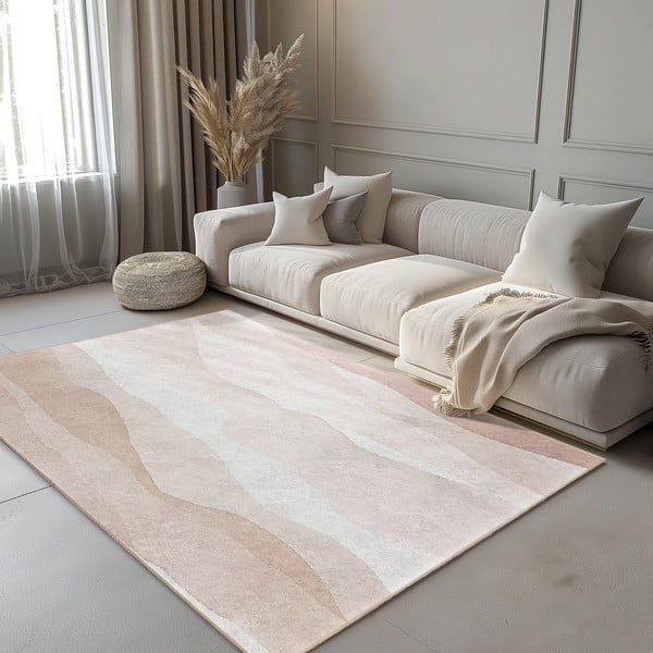 Passatoia color crema lavabile 80x200 cm Komodo Beach – Mila Home-image-1