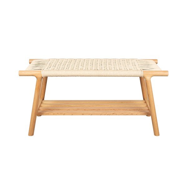 Panchina colore naturale chiaro in legno massiccio Kintaro – Dutchbone