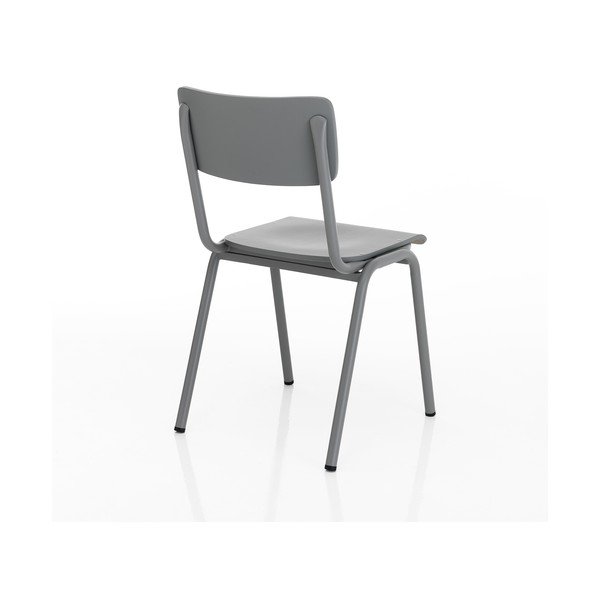 Sedie da pranzo grigie in set di 2 Old School - Tomasucci-image-3