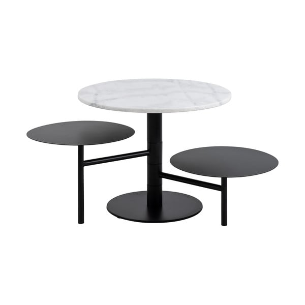 Tavolino rotondo bianco ø 60 cm Lahti - Actona-image-3