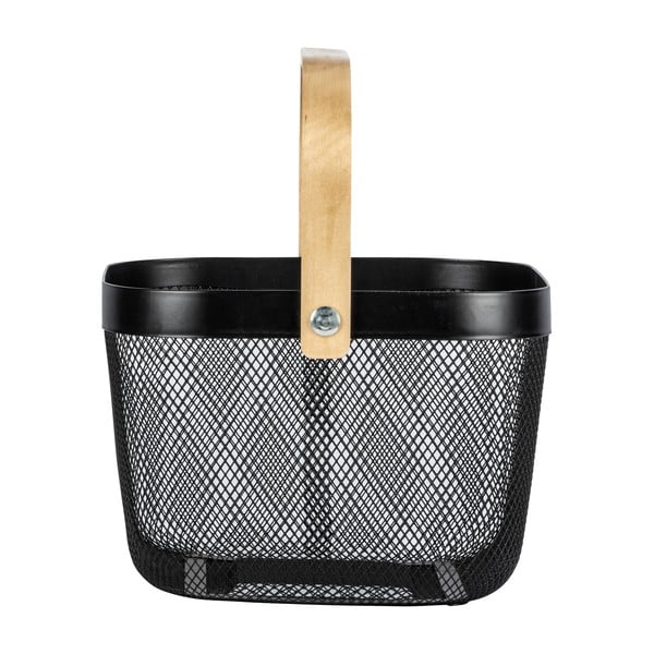 Organizzatore da bagno nero con manico in bambù Bambusa - Wenko-image-2