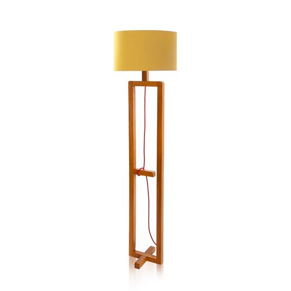 Stojací lampa Dal Yellow Walnut