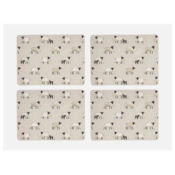 Tovagliette in set in sughero 4 pz 21,5x29 cm Highland Sheep – Cooksmart ®
