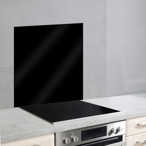 Rivestimento in vetro nero per stufa , 70 x 60 cm - Wenko