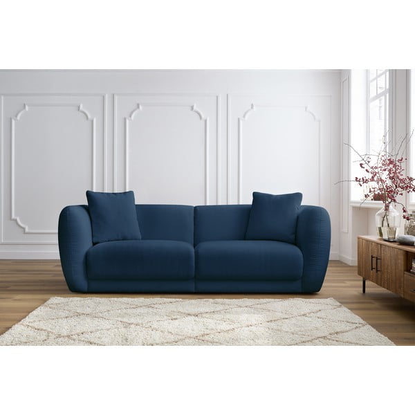 Divano blu scuro 230 cm Bourbon - Bobochic Paris-image-1