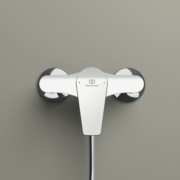 Rubinetto per doccia argentato effetto lucido  a muro Cerafine D - Ideal Standard-image-1