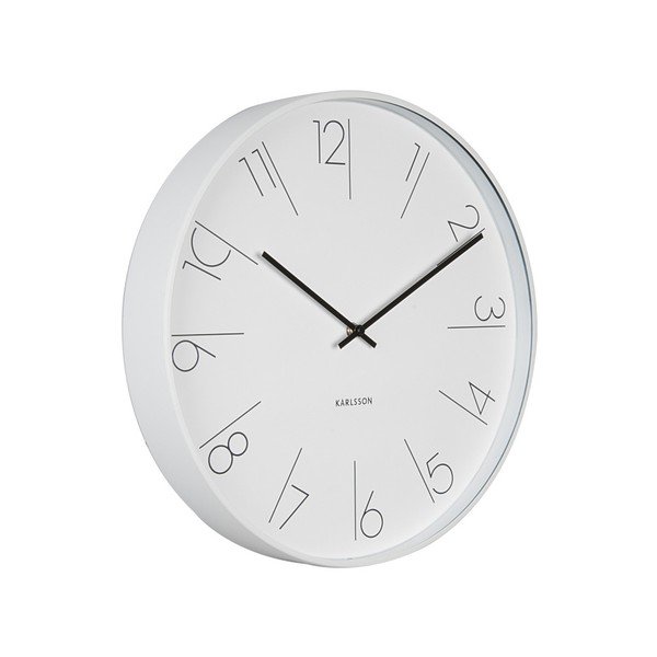 Bílé hodiny Present Time Elegant-image-1