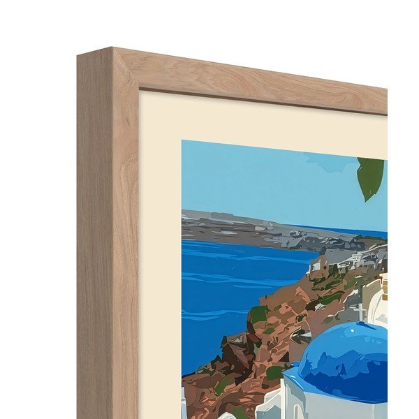 Dipinto stampato con cornice inclusa 50x70 cm Santorini – Styler-image-4