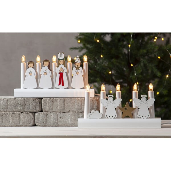 Decorazione luminosa natalizia bianca a LED Julia - Star Trading-image-2