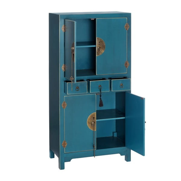 Mobiletto blu 63x131 cm Oriente - Ixia-image-2