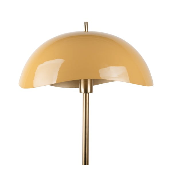 Lampada da terra in senape/oro con paralume in metallo (altezza 154 cm) Waved - Leitmotiv-image-1