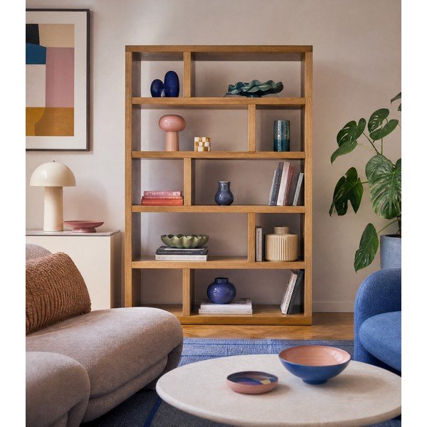 Libreria in legno esotico 120x173 cm Dublin - TemaHome-image-2