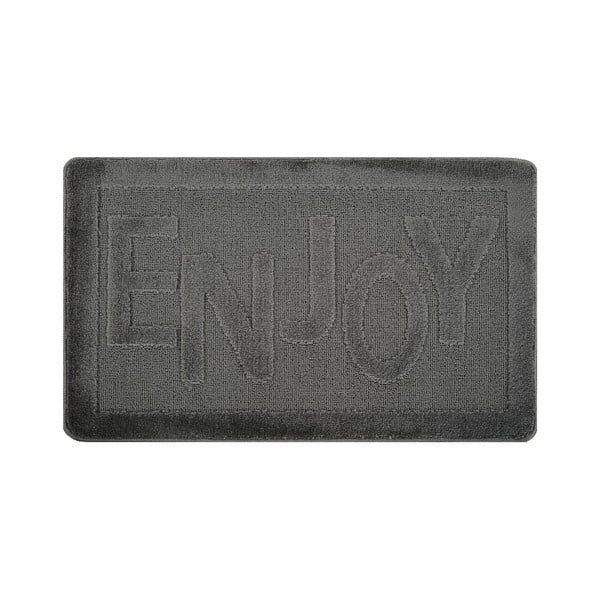 Tappetino per il bagno color antracite 60x100 cm Enjoy – Foutastic