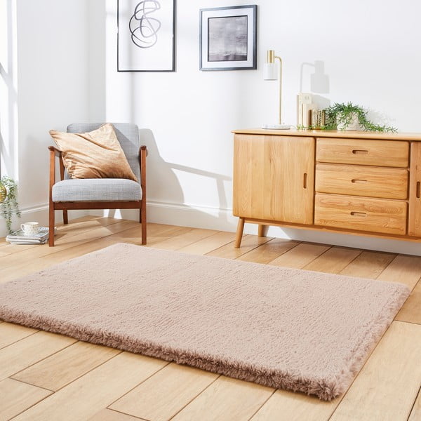 Tappeto marrone chiaro Super Teddy, 80 x 150 cm Super Teddy - Think Rugs-image-2