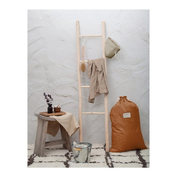 Sacco portabiancheria in tessuto misto lino Sacco Terracota, altezza 75 cm - Really Nice Things-image-1