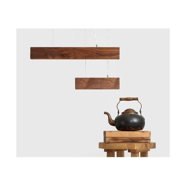 Závěsné svítidlo z ořechového dřeva Custom Form Line Plus M Woody-image-3
