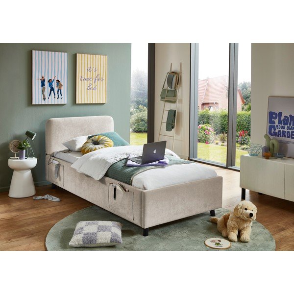 Letto da bambini beige rete non inclusa 90x200 cm Cosy – Meise Möbel-image-1