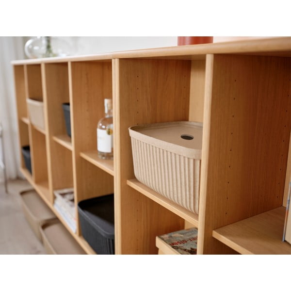 Scatole in set con coperchio marrone chiaro 2 pz 32x23x20,5 cm Pulp – Zone-image-4