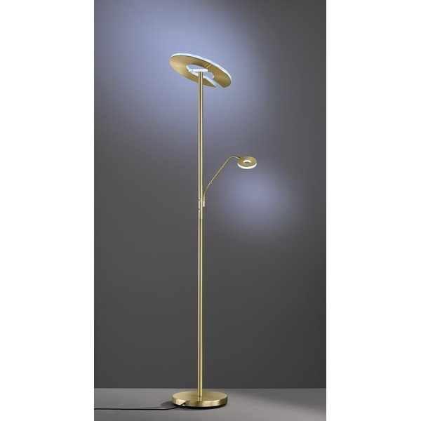 Lampada da terra con intensità regolabile dorata (altezza 180 cm) Dent – Fischer & Honsel-image-4