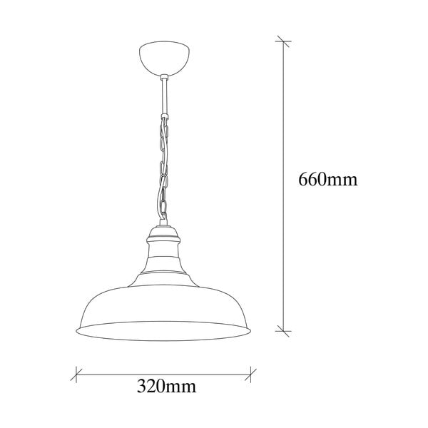 Lampadario dorato con paralume in metallo ø 32 cm Rosea – Opviq lights-image-3