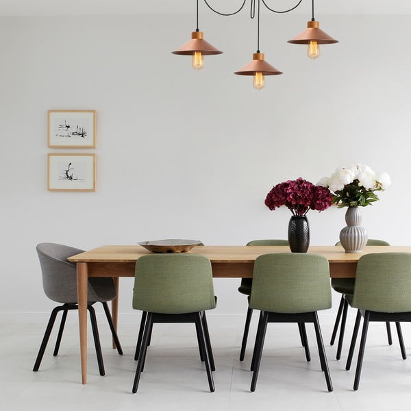 Lampadario color rame con paralume in metallo ø 114 cm Manavgat – Opviq lights-image-1