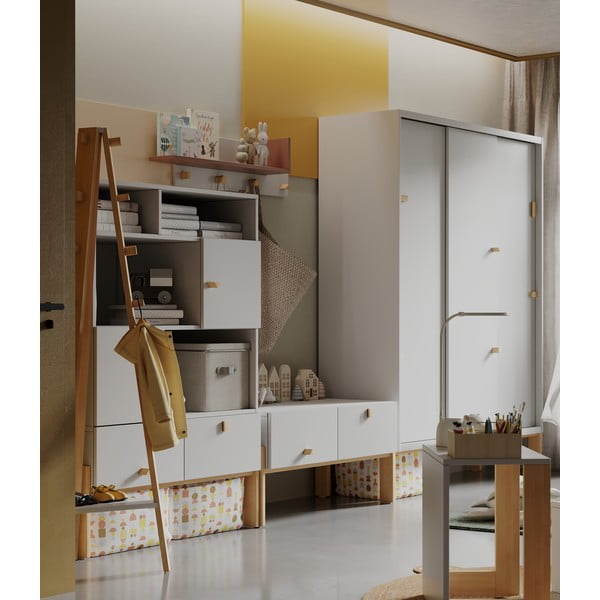 Gamba in legno di faggio in colore naturale Cube - Pinio-image-1