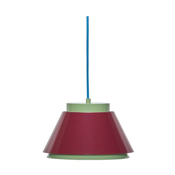 Lampadario rosso/verde in metallo ø 25 cm Remi – Hübsch