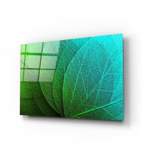 Pittura su vetro Foglia verde - Insigne