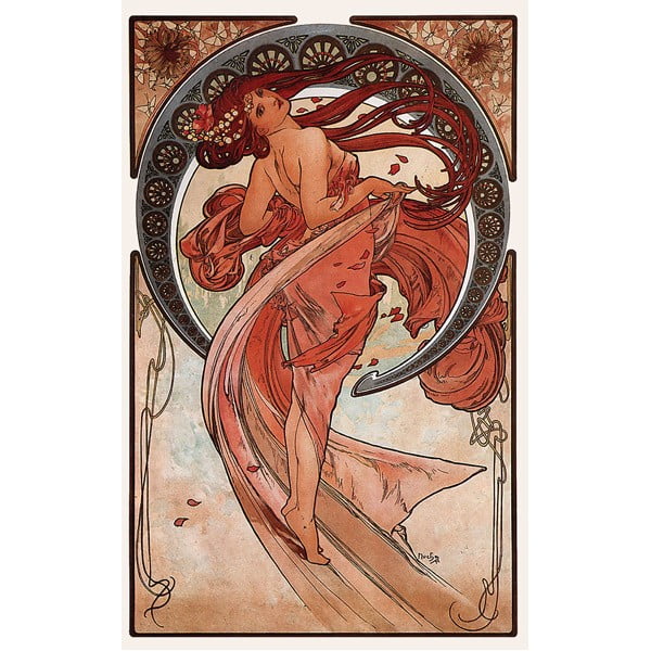 Obraz Dance od Alfonse Muchy, 20x30 cm