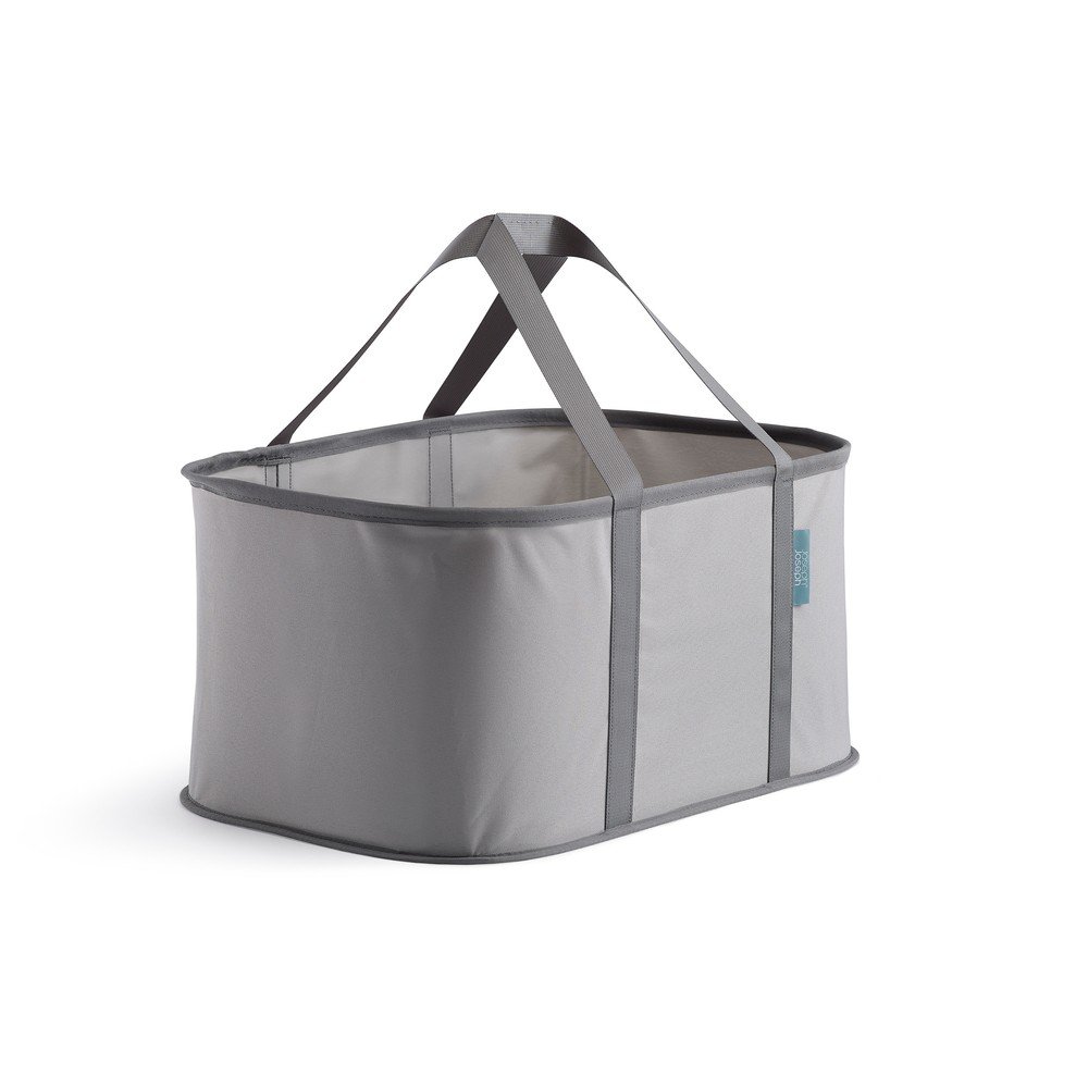 Cesta per il bucato grigia in tessuto pieghevole 35 l Duo – Joseph Joseph | Ceste per il bucato