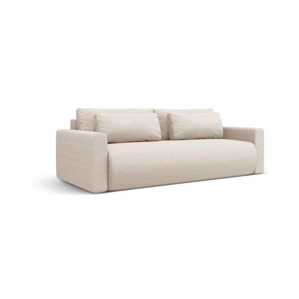 Divano beige allungabile con contenitore 238 cm Belfast – Cosmopolitan Design-image-1