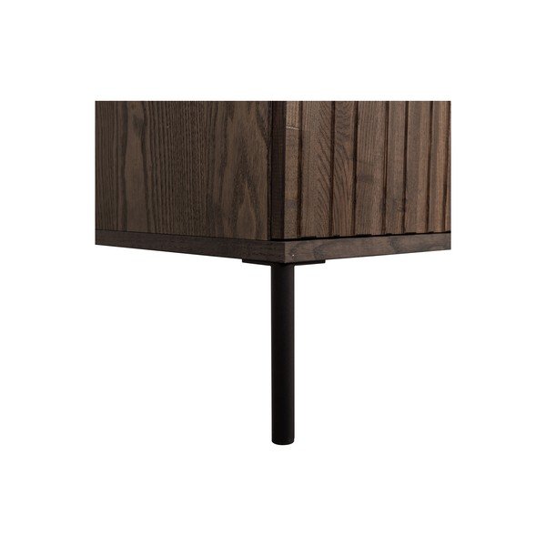 Mobile TV marrone con effetto frassino 100x56x44 cm Gravure – WOOOD-image-4