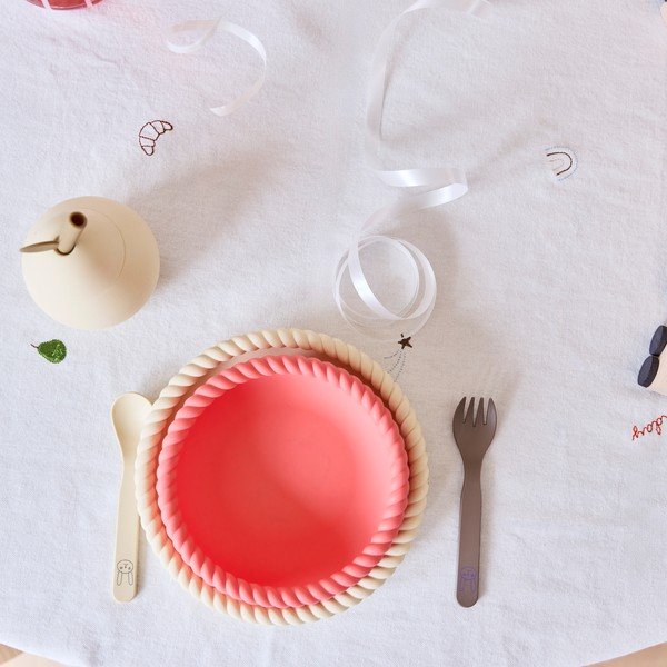 Set da pranzo per bambini in silicone 2 pz Mellow – OYOY Mini-image-1