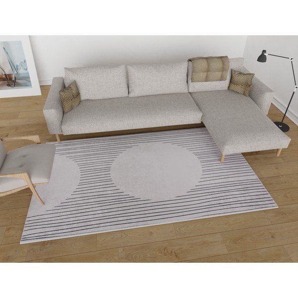 Tappeto lavabile crema 120x160 cm - Vitaus-image-1
