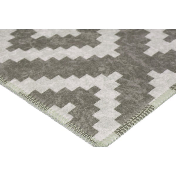 Tappeto lavabile marrone chiaro e crema 150x80 cm - Vitaus-image-2