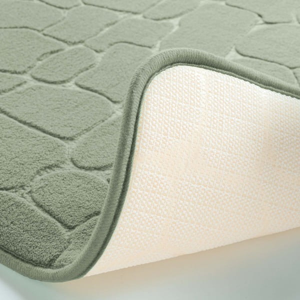 Tappetino da bagno verde 50x80 cm Ricochet - douceur d'intérieur-image-3