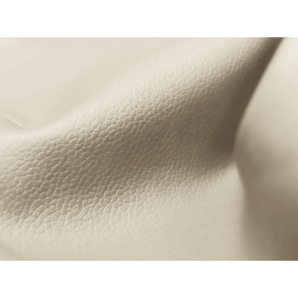 Poggiapiedi beige con rivestimento in finta pelle Aloha – Makamii-image-4