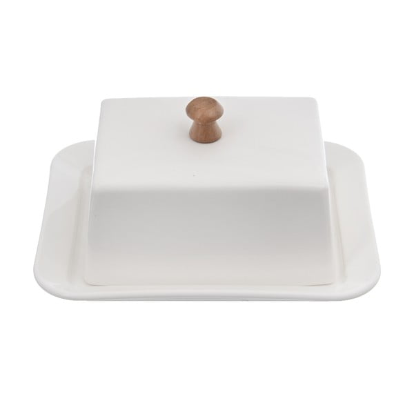 Burriera in porcellana bianca Whiteline - Orion-image-2